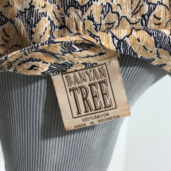 Flared Skirt Button Down Dress Vintage M - Picture 6 of 8